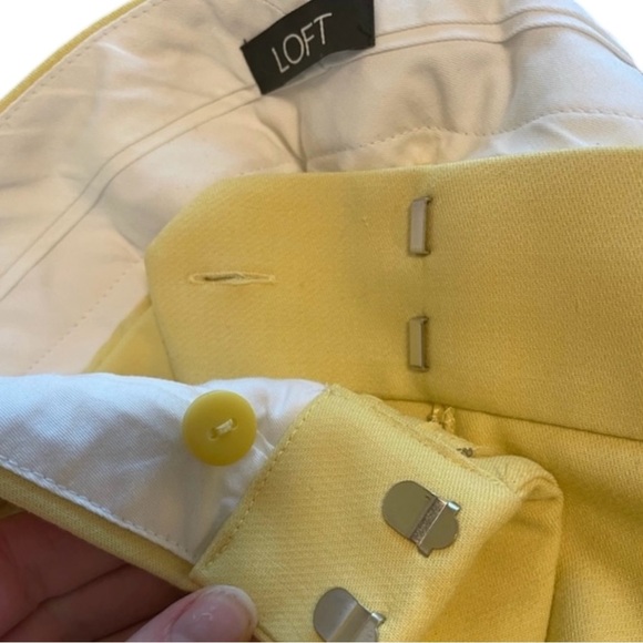 LOFT Marisa Spring Trousers in Beautiful Pale Yellow Size 0 — GORGEOUS!!! - Picture 7 of 11